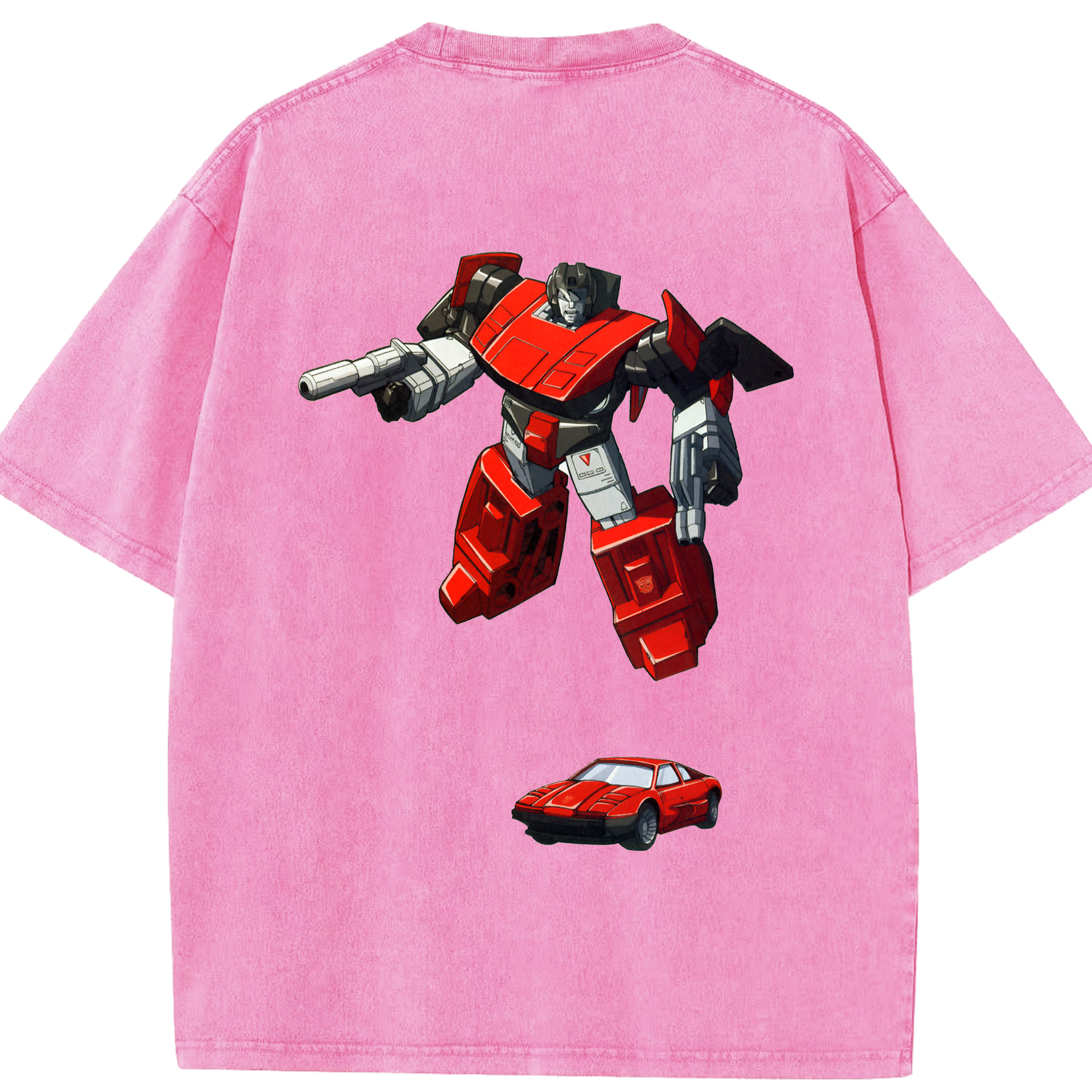 （画像用）  綿100% ヴィンテージ風 半袖Tシャツ（背面プリント）